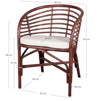 Chaise en rotin Niki