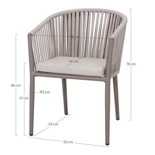 Chaise en corde Precia