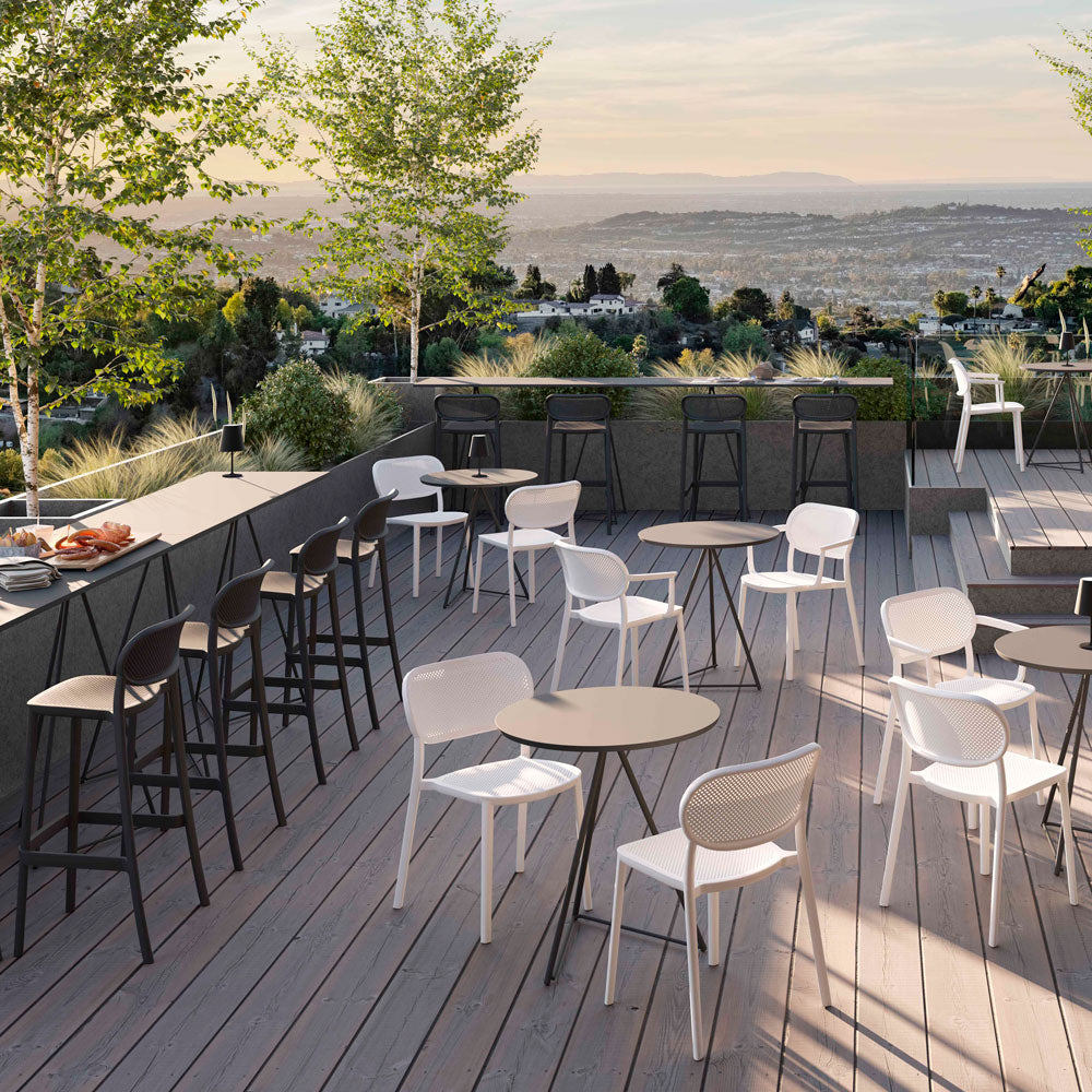 Chaise de restaurant pour terrasse ext�rieur NUTA � mobilier ext�rieur RestooTab