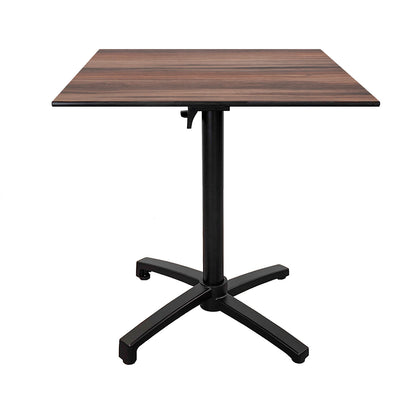 Diabolo black terrace table 70x70cm mountain oak