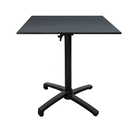 Diabolo black terrace table 70x70cm anthracite gray