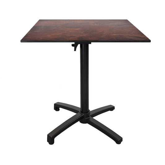 Mesa de terraza Diabolo 70x70cm óxido roca