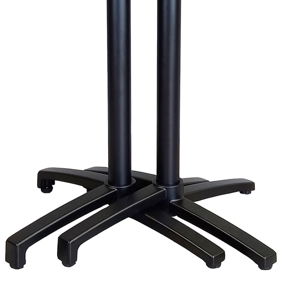 Diabolo black terrace table 70x70cm cassata terrazzo