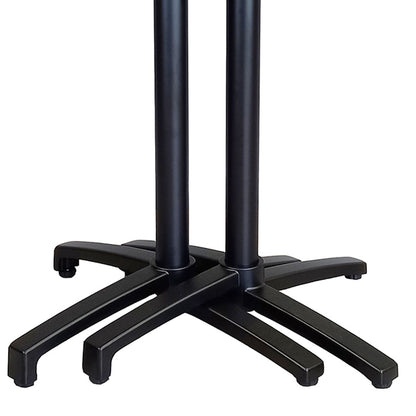 Diabolo black terrace table 70x70cm cassata terrazzo