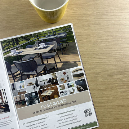 plateau de table sur mesure restaurant chene miel restootab