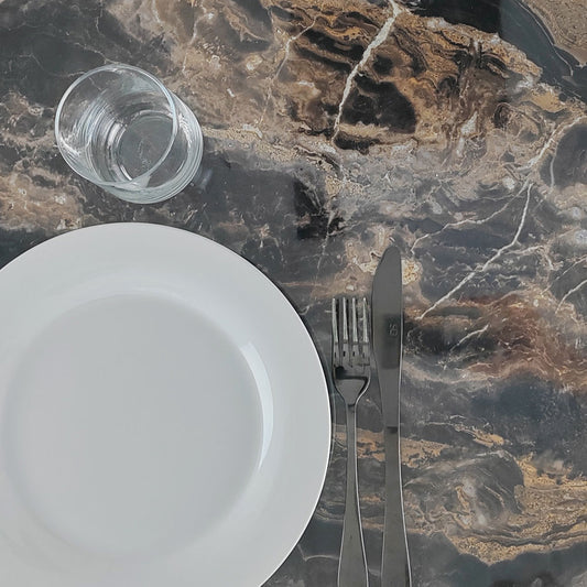 plateau de table sur mesure restaurant cappuccino brillant restootab