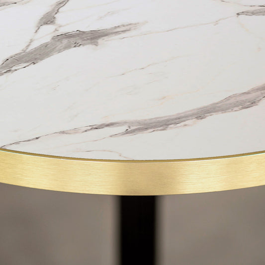 plateau de table sur mesure restaurant marbre blanc restootab