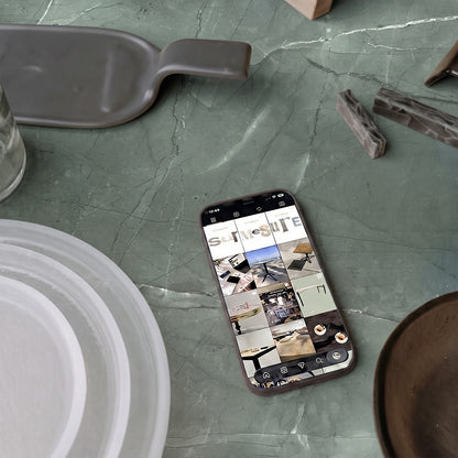 Tablero de mesa exterior Mármol jade - Compact HPL