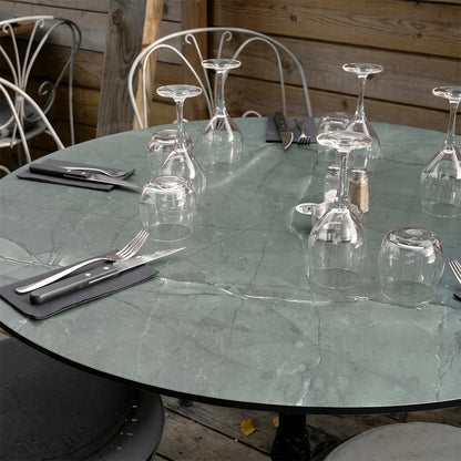 Tablero de mesa exterior Mármol jade - Compact HPL