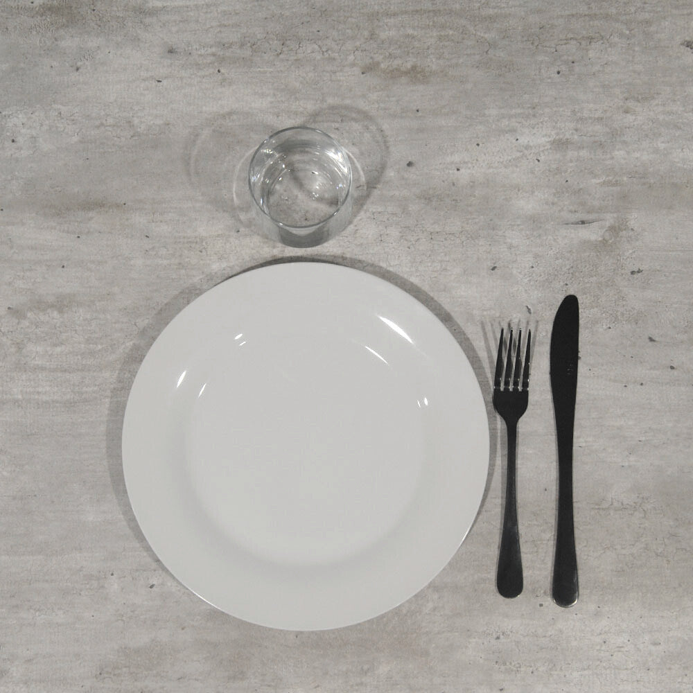 plateau de table sur mesure restaurant béton naturel restootab