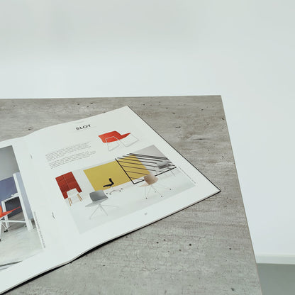 plateau de table sur mesure décor béton naturel pour restaurant Restootab