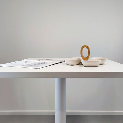 plateau de table sur mesure décor blanc pour restaurant Restootab