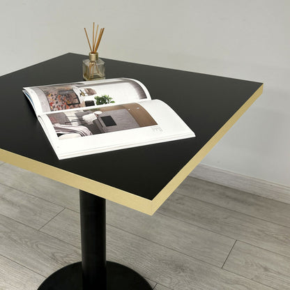 Mange-debout chic Rome doré 60x60cm noir laiton