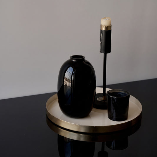 Plateau de table Noir brillant personnalisable