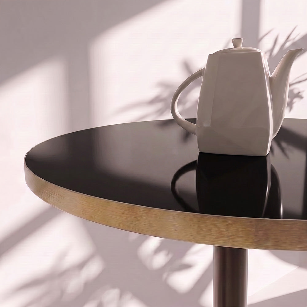 Plateau de table Noir brillant personnalisable