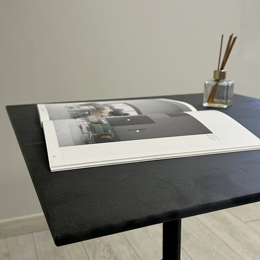 plateau de table sur mesure restaurant noir Moon compact restootab