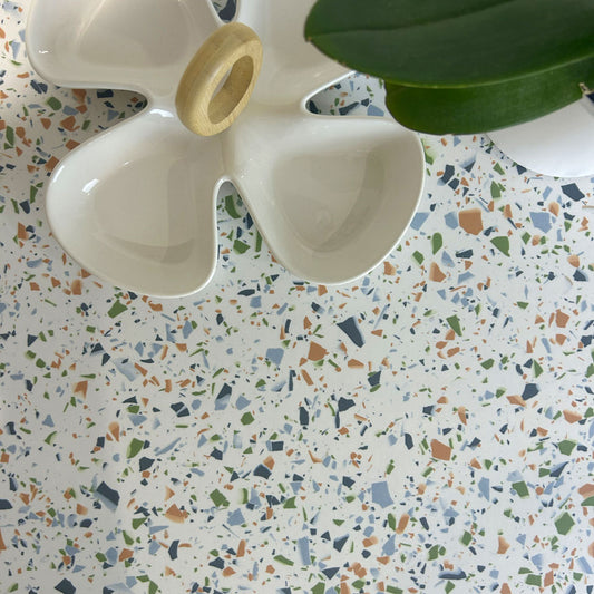 plateau de table sur mesure restaurant terrazzo spectra restootab