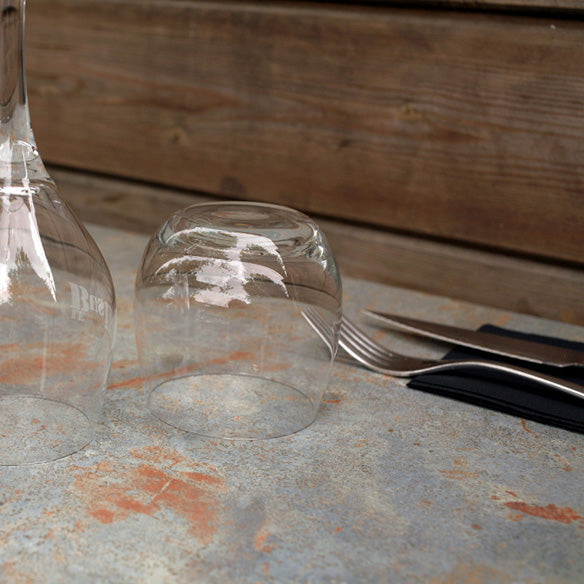 plateau de table sur mesure restaurant gris rouille restootab