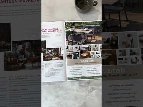 Vidéo de décors de plateau de restauration Onice perla RestooTab 