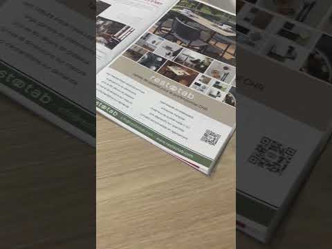 Vidéo de décors de plateau de restauration Chêne dolomite RestooTab 