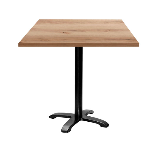 Table de restaurant bazila carrée 70x70cm chene delano