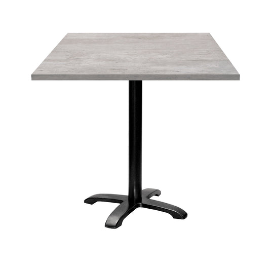 Table de restaurant bazila carrée 70x70cm beton naturel