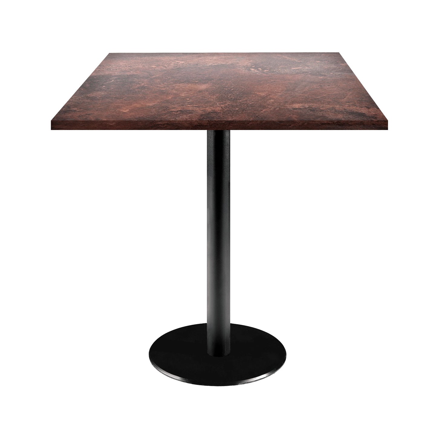 Table de restaurant rome carrée 70x70cm rouille
