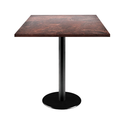 Table de restaurant rome carrée 70x70cm rouille