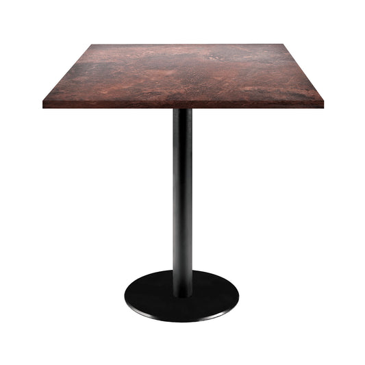 Table de restaurant rome carrée 70x70cm rouille