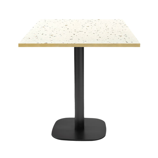 Table de restaurant round carrée 70x70cm terrazzo cassatta laiton