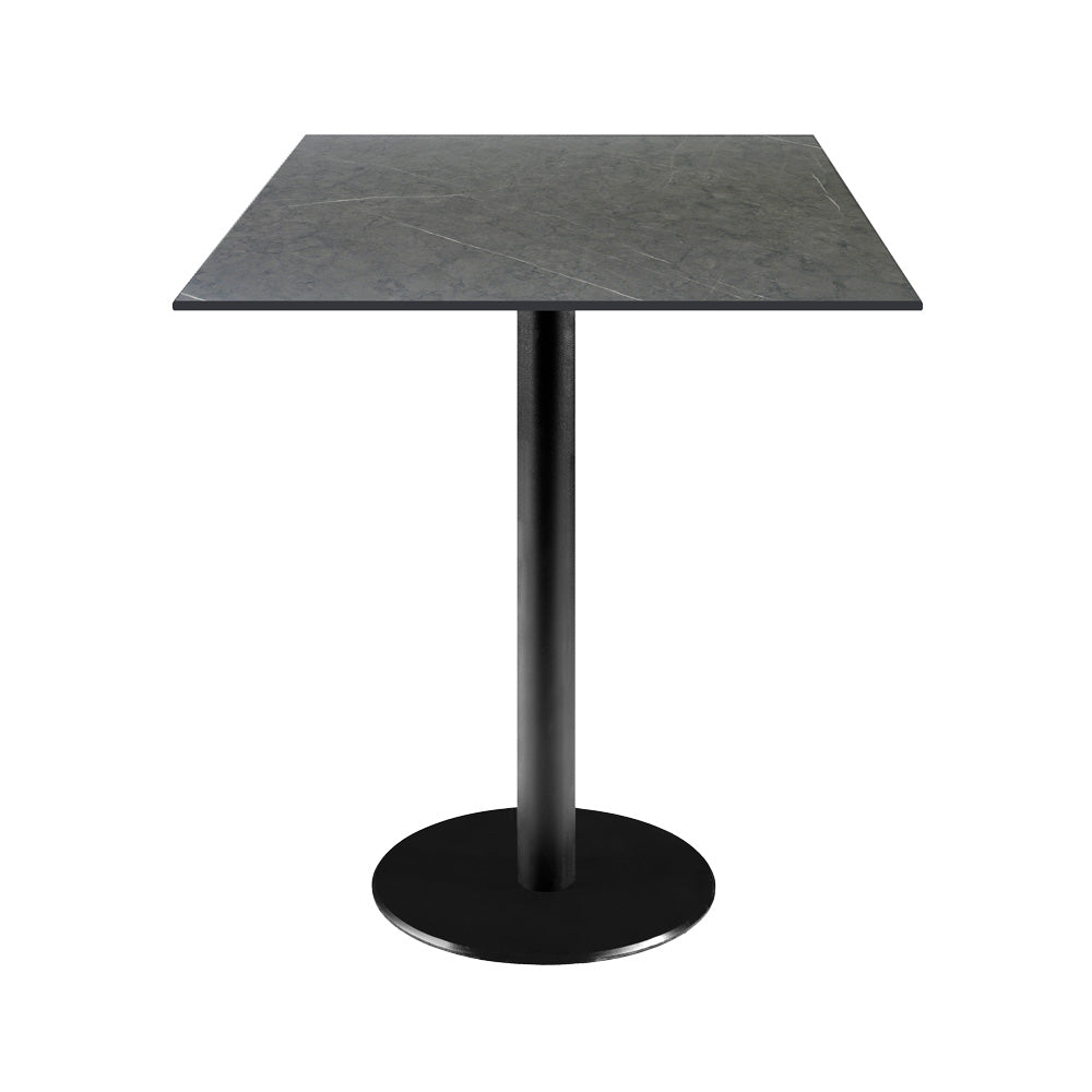 Table de restaurant destockage promotion Rome noir carré 60x60cm Marquina