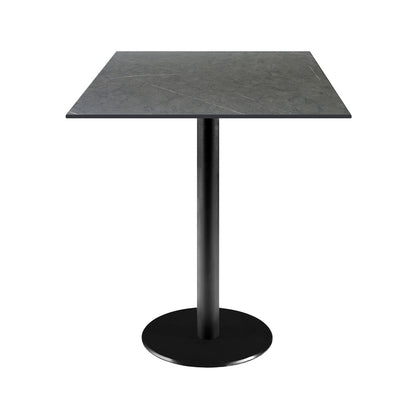 Table de restaurant destockage promotion Rome noir carré 60x60cm Marquina