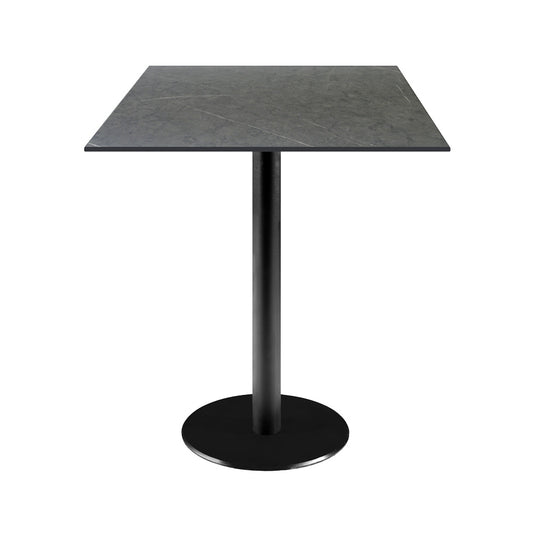 Table de restaurant destockage promotion Rome noir carré 60x60cm Marquina