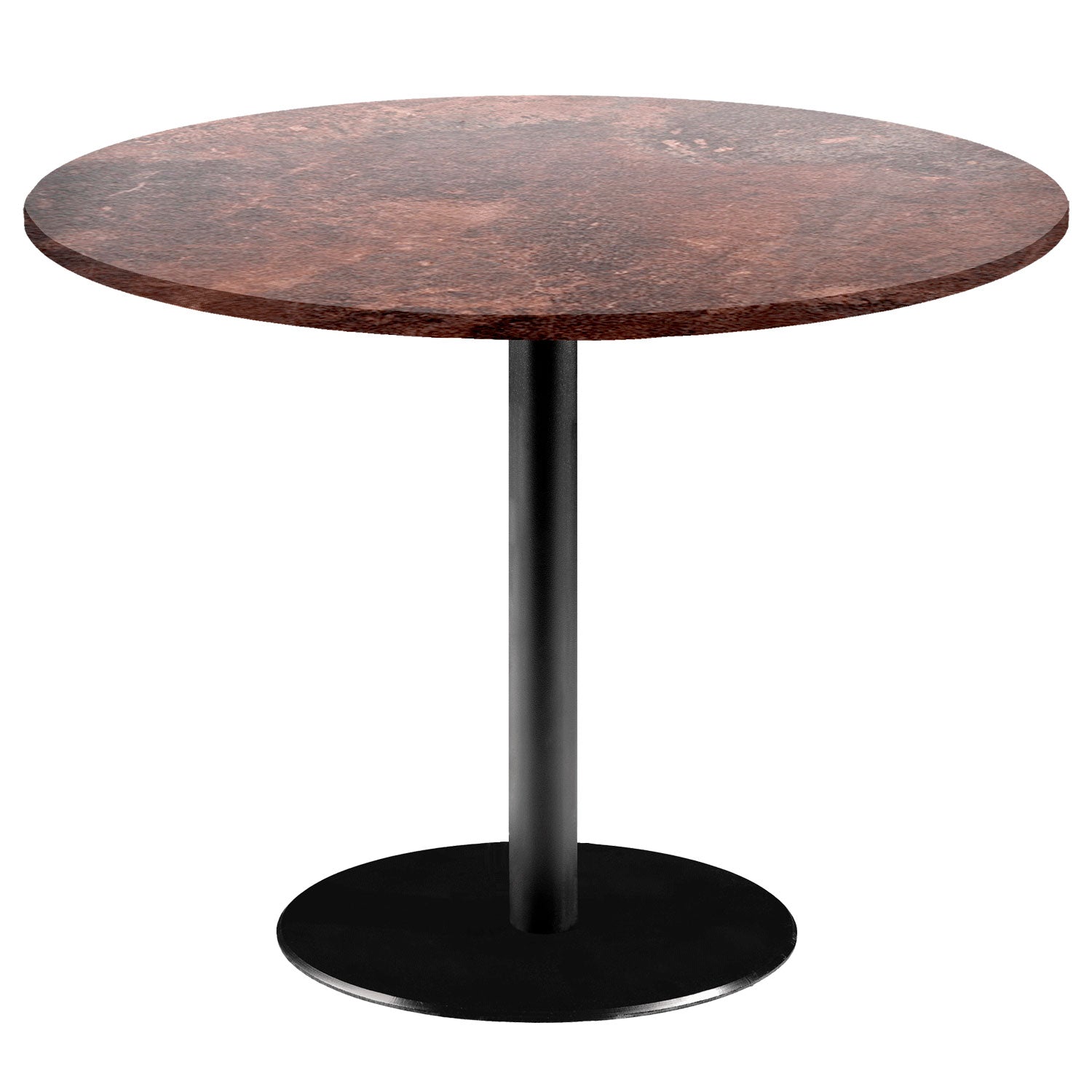 Table de restaurant rome ronde 120cm rouille