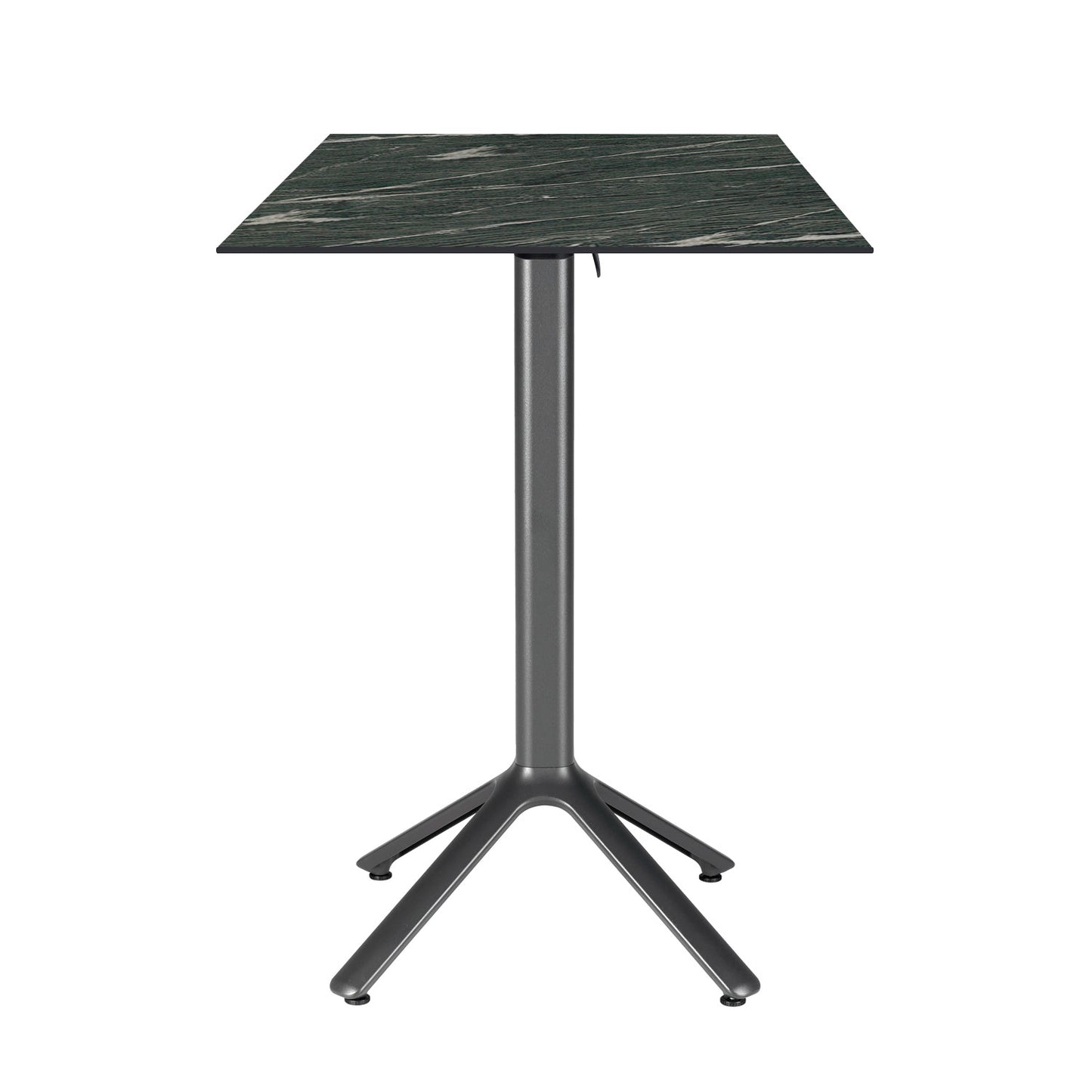 table mange debout terrasse pliable nemo noir 60x60cm calypso RestooTab
