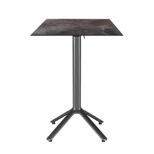 table mange debout terrasse pliable nemo noir 60x60cm cuma dark RestooTab