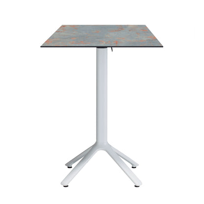 Mange-debout extérieur Nemo blanc 60x60cm gris rouille