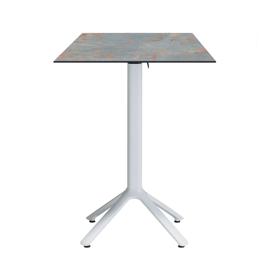 Mange-debout extérieur Nemo blanc 60x60cm gris rouille
