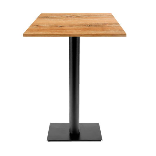 Table mange-debout de restaurant Milan T carrée 60x60cm chene slovene RestooTab