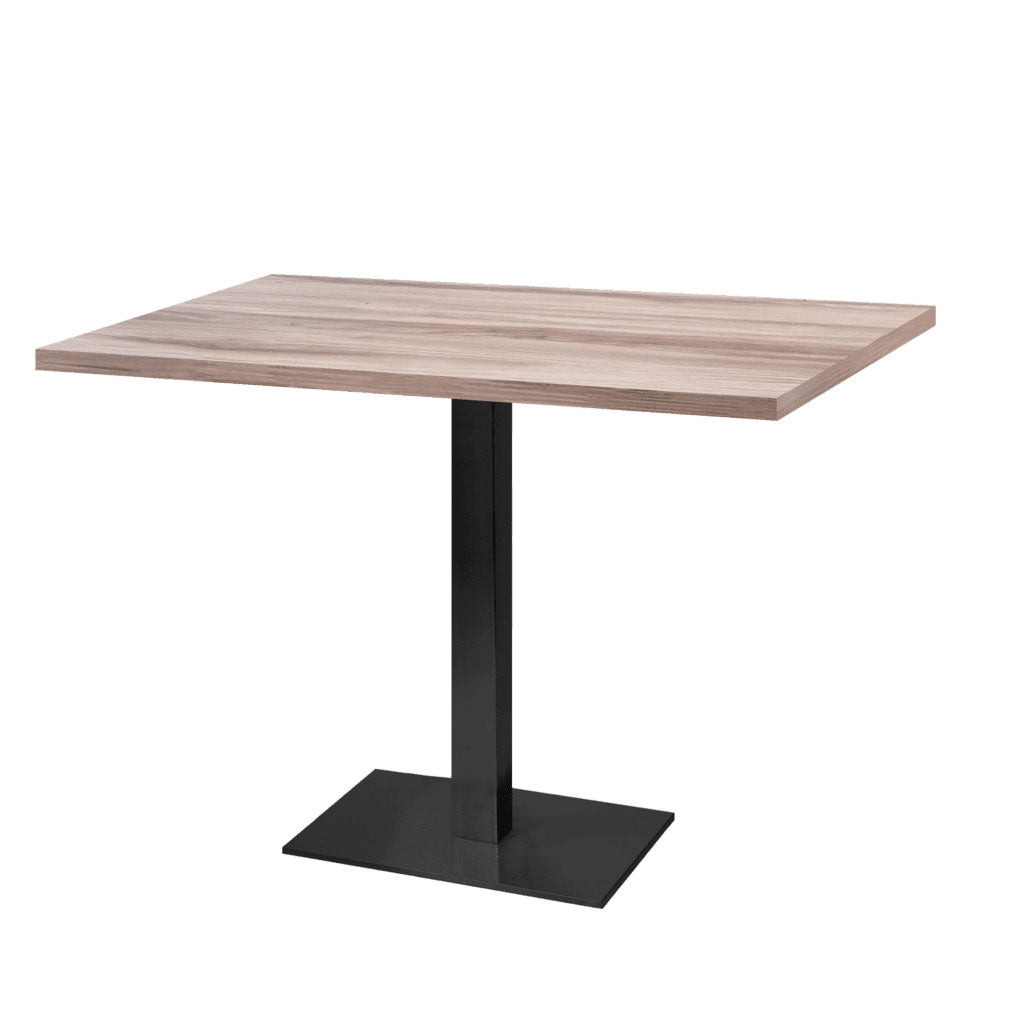 Table de restaurant milan rectangle 120x70cm chene tages