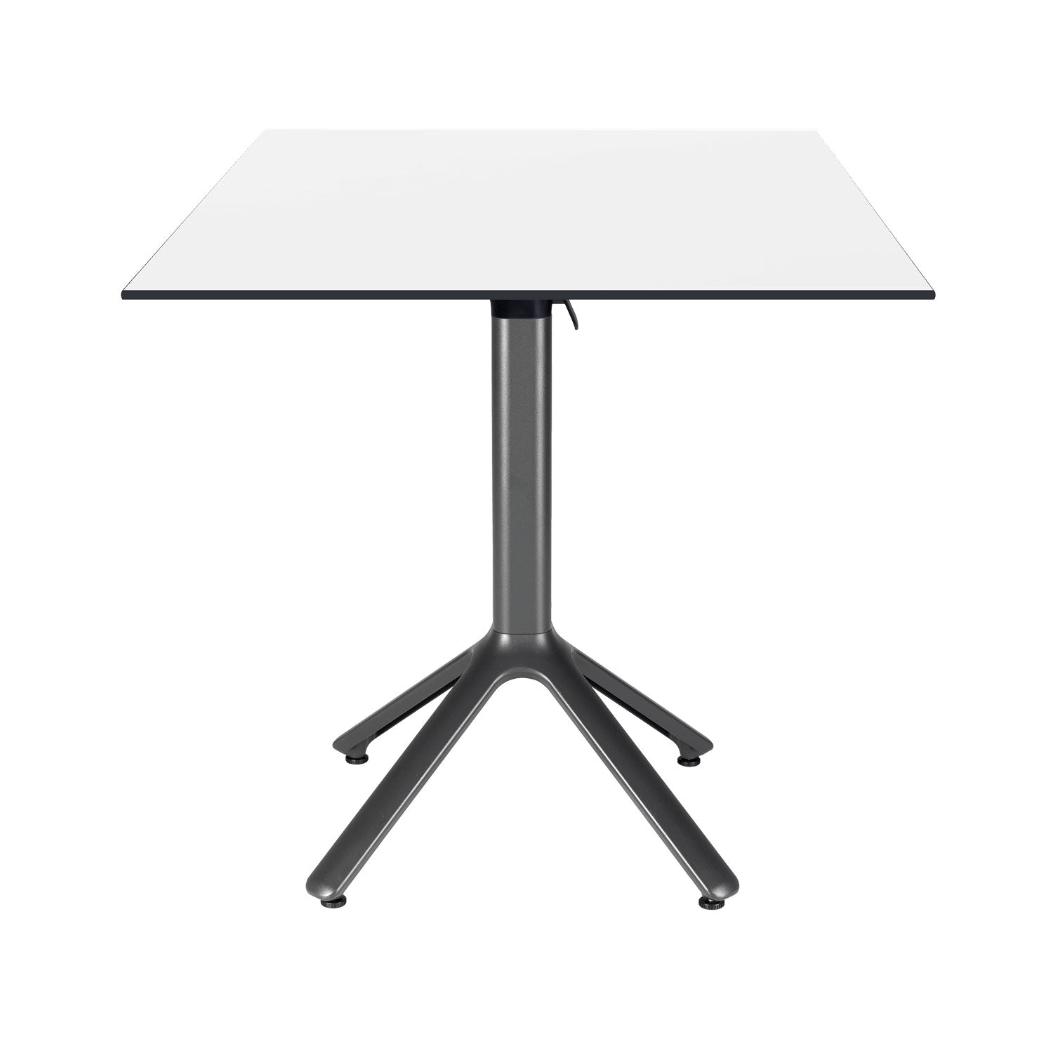 table terrasse pliable nemo noir 70x70cm blanc RestooTab