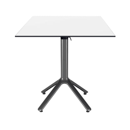 table terrasse pliable nemo noir 70x70cm blanc RestooTab