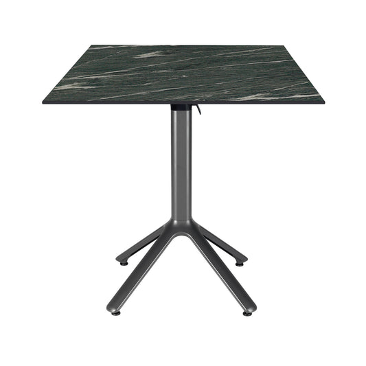 table terrasse pliable nemo noir 70x70cm calypso RestooTab