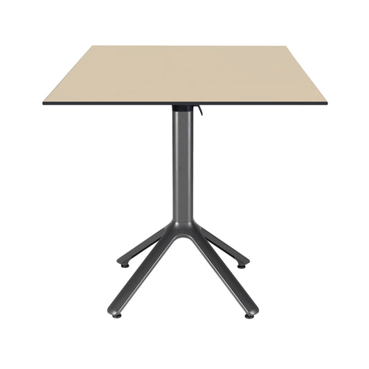 Table de terrasse Nemo noir 70x70cm coquille