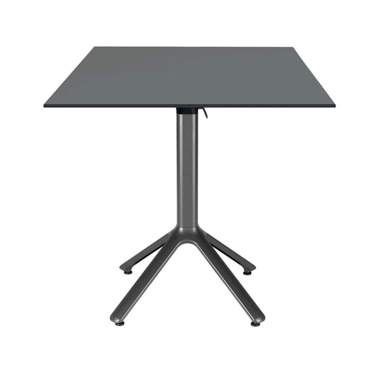 Table de terrasse Nemo noir 70x70cm gris anthracite