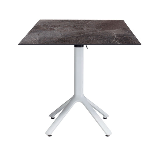 table terrasse pliable nemo blanc 70x70cm cuma dark RestooTab