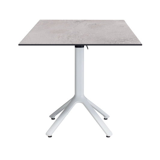 table terrasse pliable nemo blanc 70x70cm cuma light RestooTab