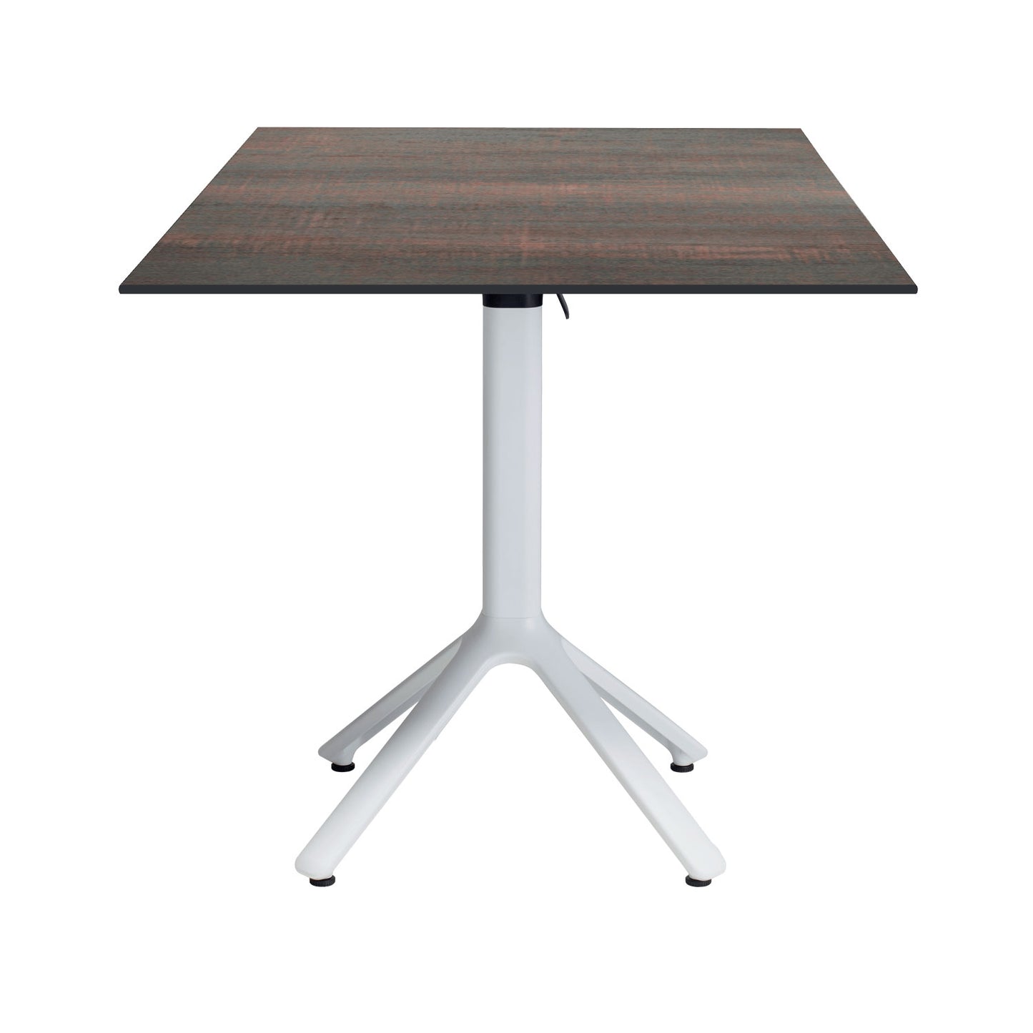 table terrasse pliable nemo blanc 70x70cm hipster bronze RestooTab